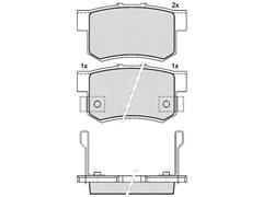 Rear Automotive Brake Pad D5066 Autoboss Brake Pad 7418-D536 MD5066M 0325.12 Original Brake Pad 43022-SM4-G00 23652