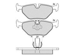 D1239-7286 / D692-7286 / GDB1265 / Brake Pads for ALPINA B10 / WIESMANN MF3 Roadster / BMW 5 Touring / 323I /328CI / 525I