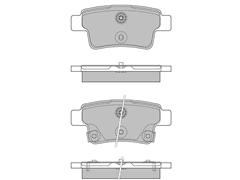 D2105-9339 / 024L60913 / 3520003AAF0000 / 024L60914 Brake Pad for GAC GA3 Saloon / GS4 Trumpchi GA3 2016-