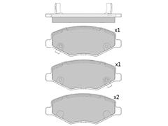 GDB7812 / A116BH3501080 / A116GN3501080 Brake Pad for CHERY COWIN FENGYUN 2001-2008