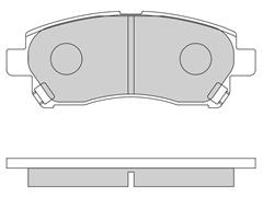 Car Brake Pad 04465-BZ170 04465-BZ100 D0044 GDB7656 for Toyota Avanza