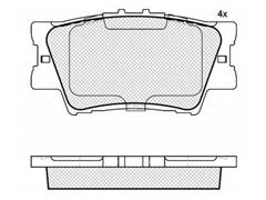 04466-33160 High Quality Brake Pad Manufacturing Machine D1212-8332 for Japanese Car