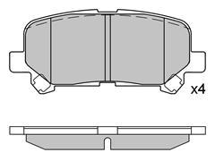 D1281-8397 / 43022-STX-A00 / 43022-SZA-A00 / 43022-SZA-A11 / 52144948 Brake Pad for ACURA MDX / ZDX HONDA PILOT / Odyssey