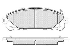 Brake Pad D1324-8436 / 04465-0E010 / 0446548190 / 0446548210 / 0446548160 for LEXUS NX / RX / RX350 / RX450h