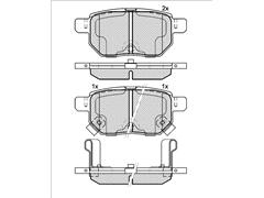 Brake Pad D1423-8463 / 04466-47020 / 0446647030 for JAC Refine / Corolla Altis / Matrix / Vios / Vltz / Yaris / ZELAS