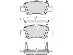 D1572 Auto Parts Ceramic Brake Pad Supplier for TOYOTA COROLLA Disc Brake Pad GDB3480