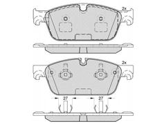 Auto Brake Pad D1042-7427 for BMW X1 X5 X6 Wholesale High Quality Ceramic Brake Pad 34216776937 34216763044 34216868497