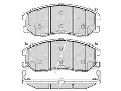 Brake Pad D1678-8907 / DB1850 / 20789468 for OPEL Antara / HOLDEN Captiva / DAEWOO Winstorm