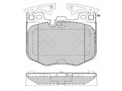 D1867-9097 Brake Pad for BMW X7 x Drive 30 d / 318d / 525d / 730d / x3 /x6 / Z4