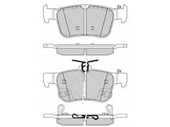 Brake Pad D1878-9106 / 3502110XKU00A / 3502110XKU0PA / 3502110XKZ1DA for CIVIC / CHANGAN CS35 2012 / EADO /RAETON 2013 / H6