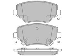 D1941-9166 Brake Pad for BAOJUN (SGMW) 560 Closed Off-Road Vehicle 2015-