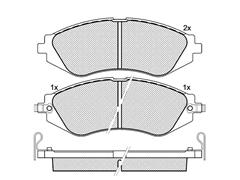 Brakepads Manufacturer Suppliers FDB1905 D1035-7779 GDB3171 Front Wit Brakepads for Kia