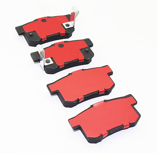 Rear automotive brake pad