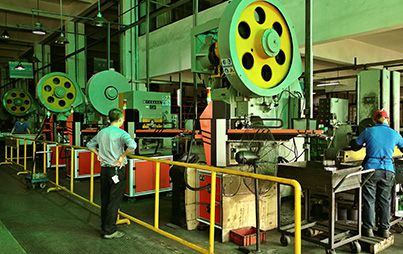 Stamping: There are two parts of a brake shoe, bare brake shoe, and brake line. The bare brake shoe is made of steel. Therefore, the steel first needs to be stamped and from there different shapes of bare brake shoes are formed according to different items.