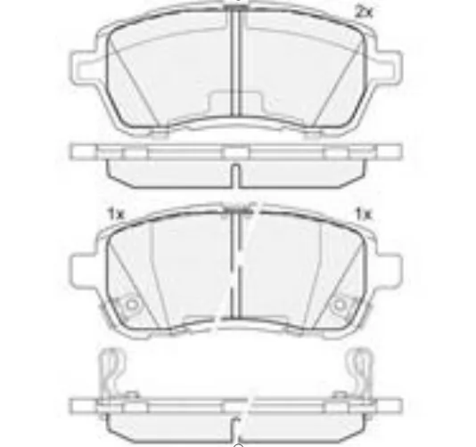 Brake pads 55810B-58M50N Suzuki Swift Ertiga 2010 Front