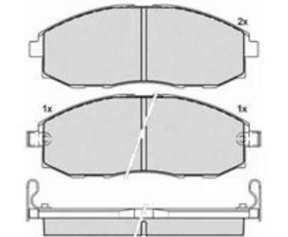 Brake pads 58101-4FA00 HYUNDAI H1 Sterex Porter II ,Bongo CC 2.4 2.5 2001-2007